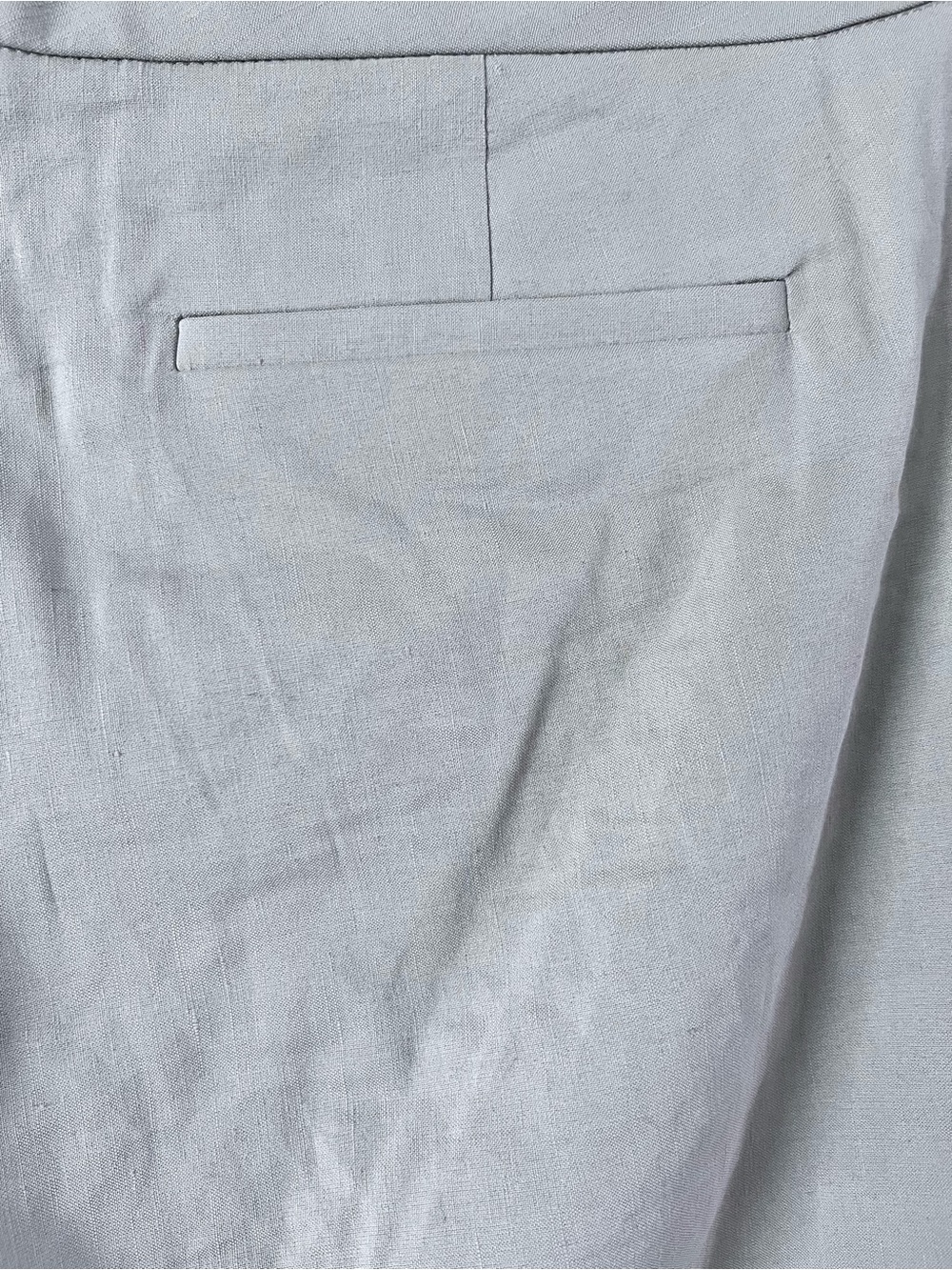 Elie Tahari Straight Leg Linen Pants Wide Ankle Length size 8 - Picture 4 of 7
